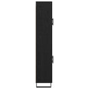 vidaXL Magasfiú 2 pcs Fekete tölgy 69,5 x 34 x 180 cm