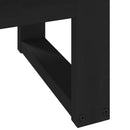 vidaXL Dohányzóasztal NOAIN Fekete 119 x 60 x 40 cm Tömör Fenyőfa
