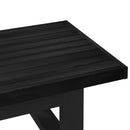 vidaXL Dohányzóasztal NOAIN Fekete 119 x 60 x 40 cm Tömör Fenyőfa
