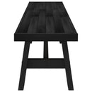 vidaXL Étkező pad NOAIN 180 x 41 x 45 cm Tömör fenyő Fekete