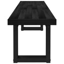 vidaXL Étkező pad NOAIN 180 x 41 x 45 cm Tömör fenyő Fekete