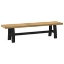 vidaXL Étkező pad NOAIN 160 x 41 x 45 cm Tömör fenyő Természetes