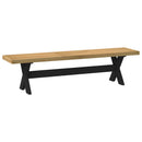 vidaXL Étkező pad NOAIN 160 x 41 x 45 cm Tömör fenyő Természetes