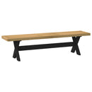 vidaXL Étkező pad NOAIN 160 x 41 x 45 cm Tömör fenyő Természetes