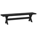 vidaXL Étkező pad NOAIN 160 x 41 x 45 cm Tömör fenyő Fekete