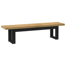 vidaXL Étkező pad NOAIN 160 x 41 x 45 cm Tömör fenyő Természetes