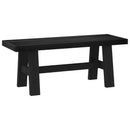 vidaXL Étkező pad NOAIN 120 x 41 x 45 cm Tömör fenyő Fekete