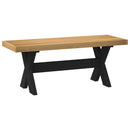 vidaXL Étkező pad NOAIN 120 x 41 x 45 cm Tömör fenyő Természetes