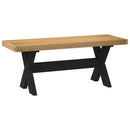 vidaXL Étkező pad NOAIN 120 x 41 x 45 cm Tömör fenyő Természetes