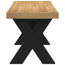 vidaXL Étkező pad NOAIN 120 x 41 x 45 cm Tömör fenyő Természetes