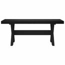 vidaXL Étkező pad NOAIN 120 x 41 x 45 cm Tömör fenyő Fekete