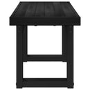 vidaXL Étkező pad NOAIN 120 x 41 x 45 cm Tömör fenyő Fekete