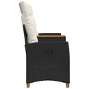vidaXL Dönthető pad asztallal Fekete és krémfehér 126 x 65 x 112 cm