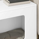 vidaXL Macska Ház Fehér 51 x 30 x 42,5 cm Szerelt Fa
