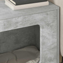 vidaXL Macska Ház Beton 51 x 30 x 42,5 cm Faanyag