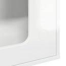 vidaXL Macska Ház Fényes Fehér 51 x 30 x 42,5 cm Faanyag