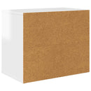 vidaXL Macska Ház Fényes Fehér 51 x 30 x 42,5 cm Faanyag