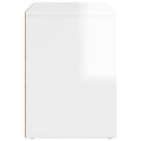 vidaXL Macska Ház Fényes Fehér 51 x 30 x 42,5 cm Faanyag