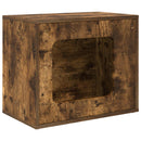 vidaXL Macska Ház Füstölt tölgy 51 x 30 x 42,5 cm Faanyag