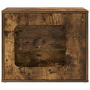 vidaXL Macska Ház Füstölt tölgy 51 x 30 x 42,5 cm Faanyag