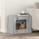 vidaXL Macska Ház Szürke Sonoma 51 x 30 x 42,5 cm Faanyag