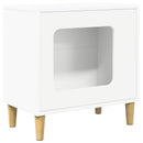vidaXL Macska Ház Fehér 51 x 30 x 52 cm Faanyag