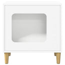 vidaXL Macska Ház Fehér 51 x 30 x 52 cm Faanyag