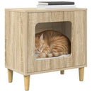 vidaXL Macska Ház Sonoma 51 x 30 x 52 cm Faanyag
