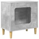 vidaXL Macska Ház Beton 51 x 30 x 52 cm Faanyag