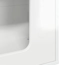 vidaXL Macska Ház Fényes Fehér 51 x 30 x 52 cm Faanyag