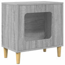 vidaXL Macska Ház Szürke Sonoma 51 x 30 x 52 cm Faanyag
