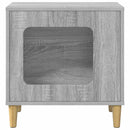 vidaXL Macska Ház Szürke Sonoma 51 x 30 x 52 cm Faanyag