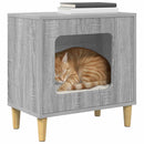 vidaXL Macska Ház Szürke Sonoma 51 x 30 x 52 cm Faanyag