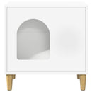 vidaXL Macska Ház Fehér 51 x 30 x 52 cm Faanyag