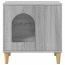 vidaXL Macska Ház Szürke Sonoma 51 x 30 x 52 cm Faanyag