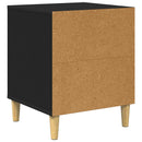 vidaXL Macska Ház Fekete 42,5 x 40 x 53 cm Faanyag