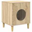 vidaXL Macska Ház Sonoma 42,5 x 40 x 53 cm Faanyag
