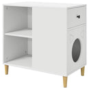 vidaXL Macska Ház Fehér 72 x 42,5 x 70 cm Faanyag