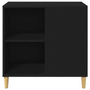 vidaXL Macska Ház Fekete 72 x 42,5 x 70 cm Faanyag