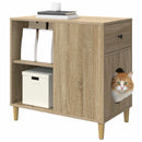 vidaXL Macska Ház Sonoma 72 x 42,5 x 70 cm Faanyag