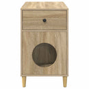vidaXL Macska Ház Sonoma 72 x 42,5 x 70 cm Faanyag