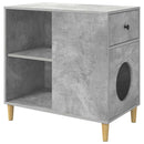 vidaXL Macska Ház Beton 72 x 42,5 x 70 cm Faanyag