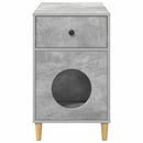 vidaXL Macska Ház Beton 72 x 42,5 x 70 cm Faanyag