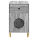 vidaXL Macska Ház Szürke Sonoma 72 x 42,5 x 70 cm Faanyag