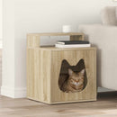 vidaXL Macska Ház Sonoma 42,5 x 40 x 53,5 cm Faanyag