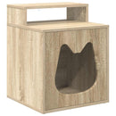 vidaXL Macska Ház Sonoma 42,5 x 40 x 53,5 cm Faanyag