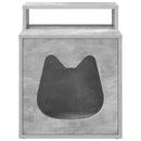 vidaXL Macska Ház Beton 42,5 x 40 x 53,5 cm Faanyag