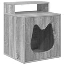 vidaXL Macska Ház Szürke Sonoma 42,5 x 40 x 53,5 cm Faanyag