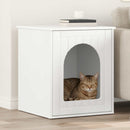 vidaXL Macska Ház Fehér 53 x 52 x 62 cm Faanyag