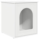 vidaXL Macska Ház Fehér 53 x 52 x 62 cm Faanyag